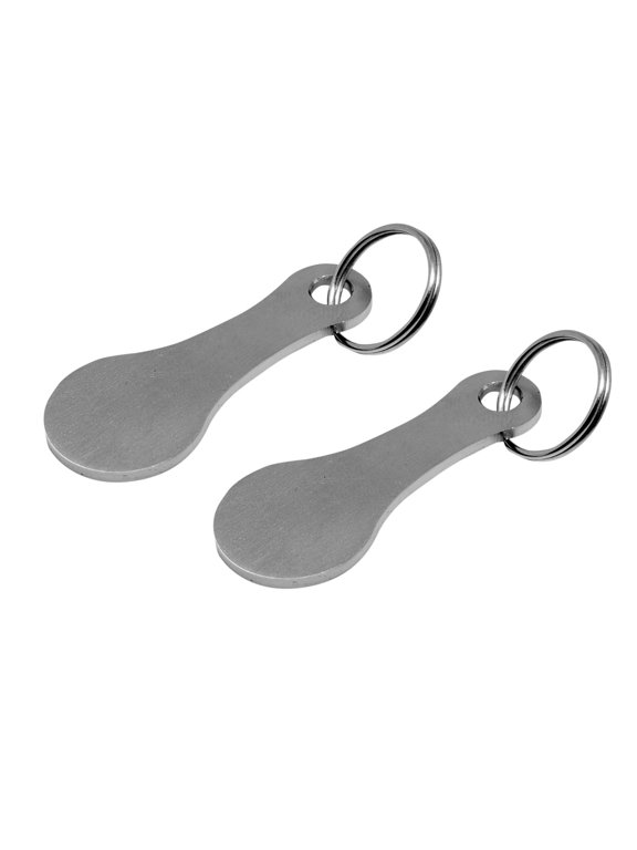 Metal Shopping Trolley Token Key, Aluminum Alloy Grocery Cart Unlocker, Portable Shopping Cart Keychain