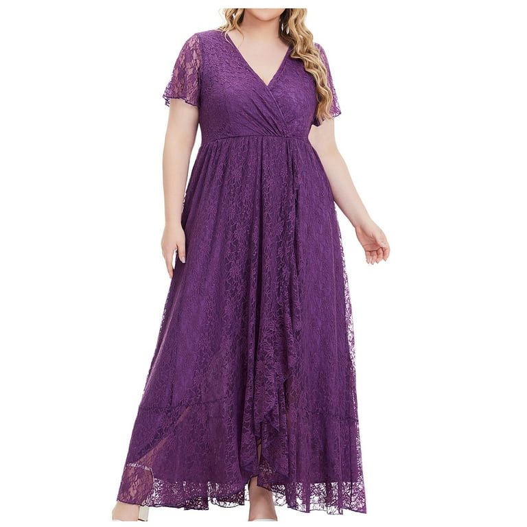 QIPOPIQ Mother of the Bride Dresses for Women Short Sleeve Trendy