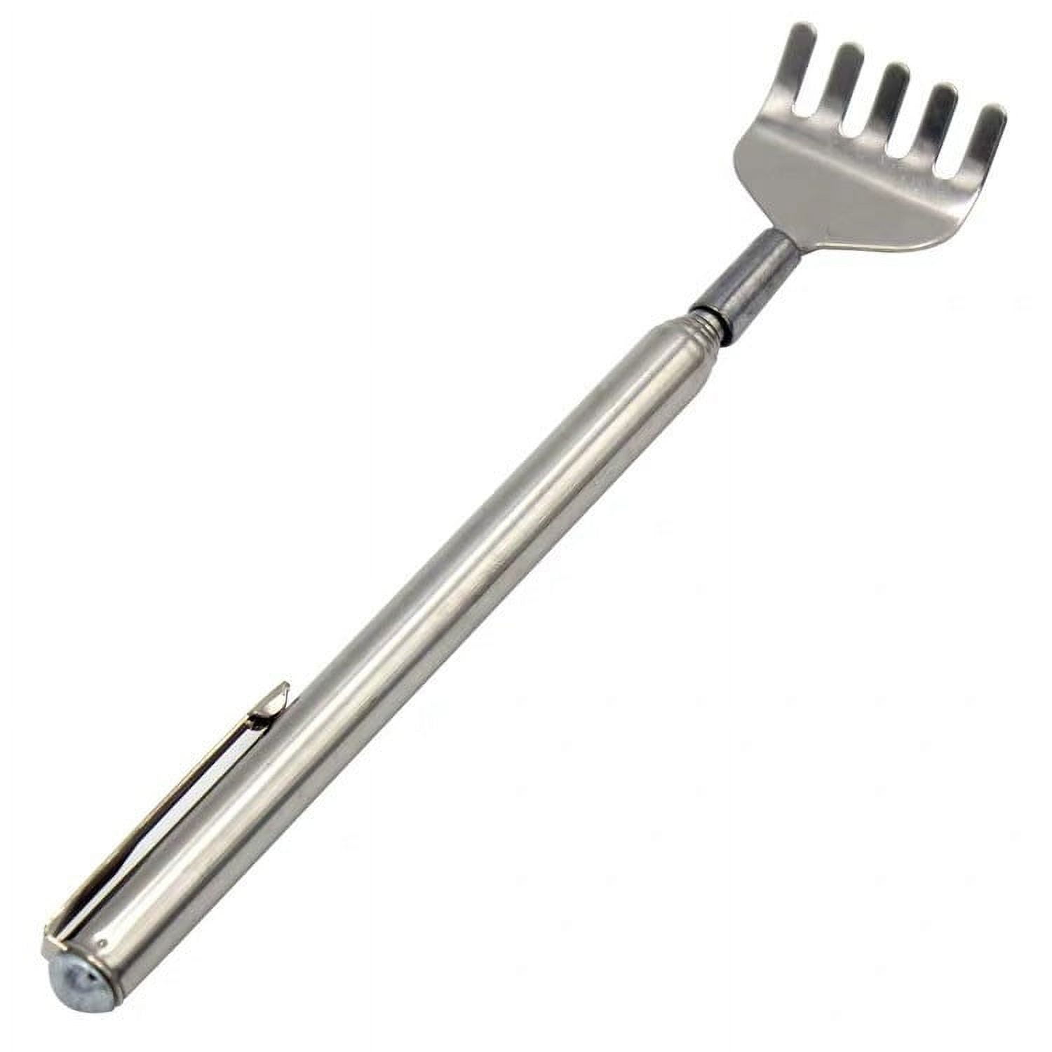 QIPOPIQ Telescoping Stainless Steel Back Scratcher, Portable Pen-Style ...