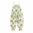 thumbnail image 1 of QIPOPIQ Toddler Girl Clothes Clearance Children's Summer Romper Printing Sling Sleeveless Backless Short Jumpsuit Outfits, 1 of 9