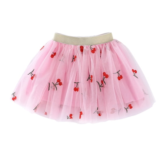 QIPOPIQ Tutus for Girls Clearance Skirt Summer Toddler Girls Cute Party Dance Solid Color Embroidery Net Yarn Tulle Princess Dress Skirt Holiday Outfits For Girls