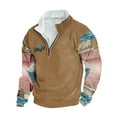 thumbnail image 1 of QIPOPIQ Unisex-Adult Fleece Quarter-Zip Cadet Collar Sweatshirt Clearance, 1 of 3