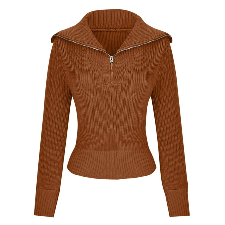 Solid Color Long-Sleeved Shoulder Sweater Solid Color Long-Sleeved Shoulder Sweater