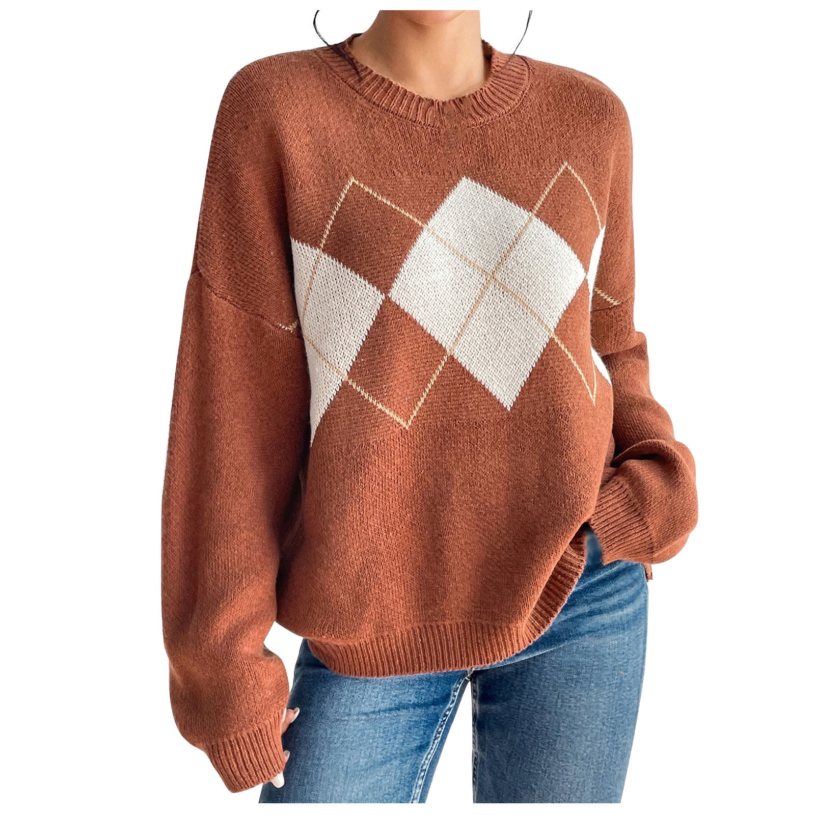 No Boundaries Fairisle Jacquard Pullover and Beanie Set, 2