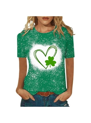 Girls st Patricks Day Shirt  Clearance Items Outlet 90 Percent Off  Womens Clothes Outlet Womens Clothes Black at  Women's Clothing store