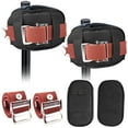 thumbnail image 1 of QIPUNEKY 2 Packs Stilt Pads Protective Padded Leg Bands, Nylon Adjustable Stilt Leg Straps, for Drywall Stilt Replacing, 1 of 7