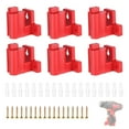 thumbnail image 1 of QIPUNEKY 6Pcs M12 Tool Holder Mount, Dirll Holder Wall Mount for Milwaukee M12 Drill, DIY M12 Tool Holder and Tool Storage, 1 of 6