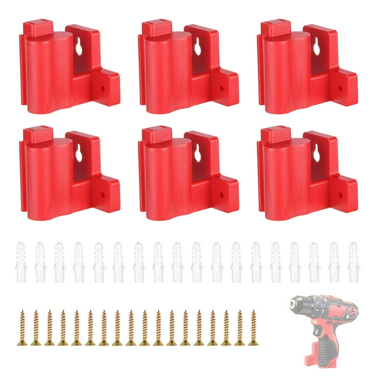 QIPUNEKY 6Pcs M12 Tool Holder Mount Dirll Holder Wall Mount for Milwaukee M12 Drill DIY M12 Tool Holder and Tool Storage Walmart