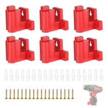 QIPUNEKY 6Pcs M12 Tool Holder Mount, Dirll Holder Wall Mount for Milwaukee M12 Drill, DIY M12 Tool Holder and Tool Storage
