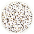 thumbnail image 1 of QIQUWOHUL 100pcs/pack Acrylic Number Loose Beads Flat Round Beads DIY Hand Beads Accessori, 1 of 9