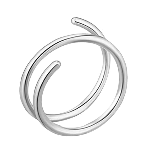 QIQUWOHUL 1PC Nose Hoop Ring For Piercing Nose Hoop, Nose Ring Hoop For Women, Spiral Nose Hoop For Girls, Nostril Piercing Jewelry