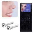 thumbnail image 1 of QIQUWOHUL 40PCS Nose Stud,Geometric Diamond Nose Stud Nose Decoration Accessories, 1 of 5