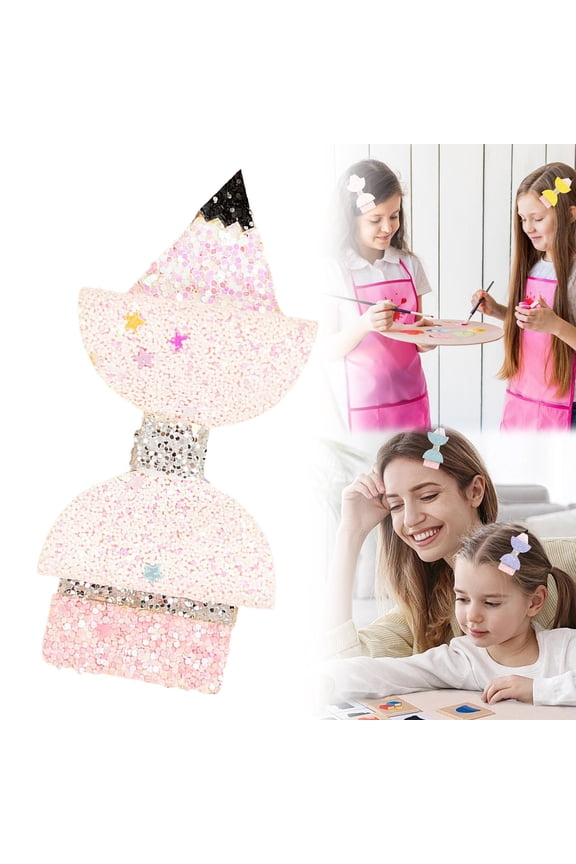 Bows For Girls Pencil Hair Bows Hair Clips Glitter Leather Hairpins First Day Of School Hair Accessories For Kindergarten Kids Teens Students