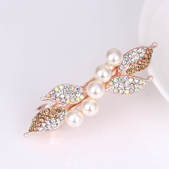 QIQUWOHUL Crystal Rhinestone Mini Barrettes Clip Designer Fashion Hair Accessories For Women Girls Cool Birthday Gift