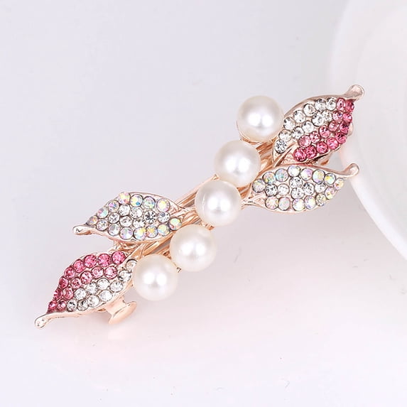 QIQUWOHUL Crystal Rhinestone Mini Barrettes Clip Designer Fashion Hair Accessories For Women Girls Cool Birthday Gift