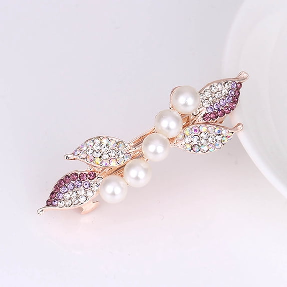 QIQUWOHUL Crystal Rhinestone Mini Barrettes Clip Designer Fashion Hair Accessories For Women Girls Cool Birthday Gift