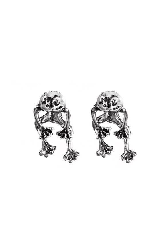 Ear Studs Alloy Exquisite Women Retro Simple Metal Frog Earrings Quick New Products Do Old Removable Earrings