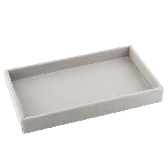 QIQUWOHUL Earring Ring Jewelry Display Storage Box Case Organizer Flannel Tray Holder Gift