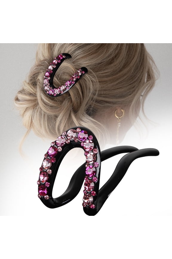 French Hair Pins For Women Large U Shaped Thick Hair Clips With Hair Fork & Sticks Bun Maker Accessories For French Buns