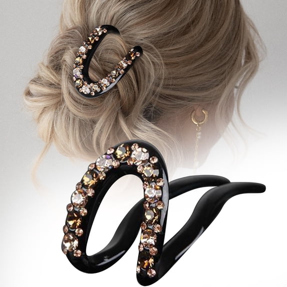 QIQUWOHUL French Hair Pins For Women Large U Shaped Thick Hair Clips With Hair Fork & Sticks Bun Maker Accessories For French Buns
