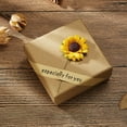 thumbnail image 1 of QIQUWOHUL Jewelry Gift Box Rose Sunflower Design Small Kraft Paper Box For Rings Pendants Earrings Necklaces Ideal For Christmas Holiday Anniversary Wedding Birthday, 1 of 6