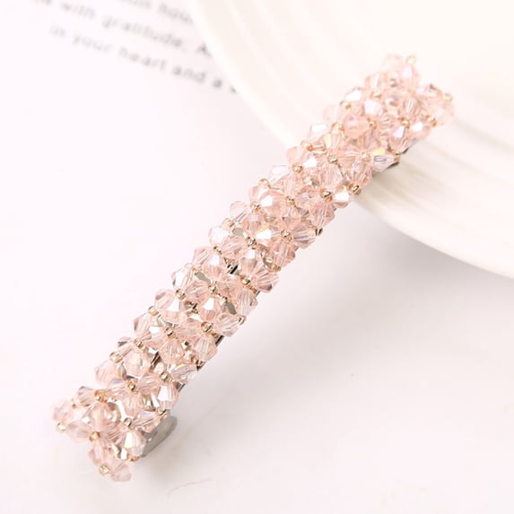 QIQUWOHUL Luxury Hair Clips For Women Bling Rhinestones Prom Pins Barrettes White Sparkly Hairgrip Hair Headwear Accessories For Party Wedding Daily