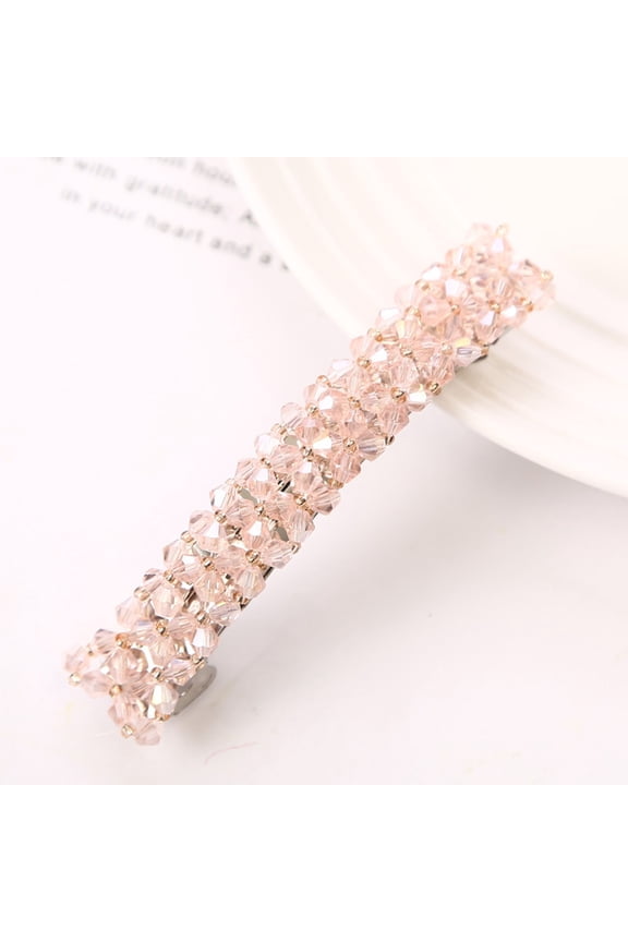 Luxury Hair Clips For Women Bling Rhinestones Prom Pins Barrettes White Sparkly Hairgrip Hair Headwear Accessories For Party Wedding Daily