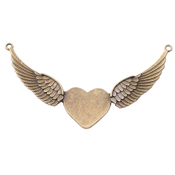 QIQUWOHUL Part Of My Heart Is In Valentine's Day Memorial Wing Ornament Pendant Wing Memorial Ornament