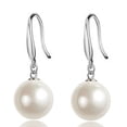 thumbnail image 1 of QIQUWOHUL Pearl Silver Plated Earrings Earrings, 1 of 4