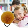 thumbnail image 1 of QIQUWOHUL Pom-Pom Hair Ties Elastic Hair Ties Hair Ponytail Holders Hair Band For Girls Toddlers Pigtail 10 Colors For Choose, 1 of 4