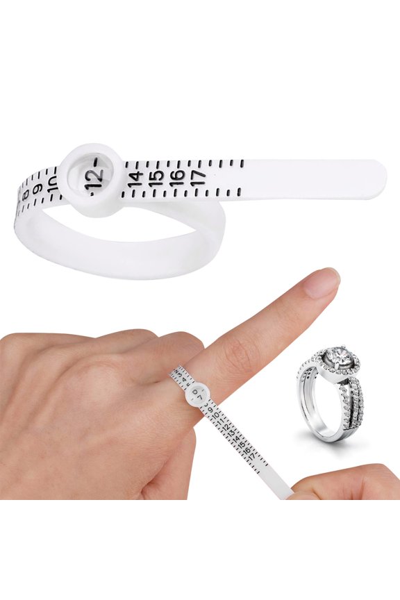Ring Sizer Measuring Tool Reusable Finger Size Gauge Jewelry Sizing Tool