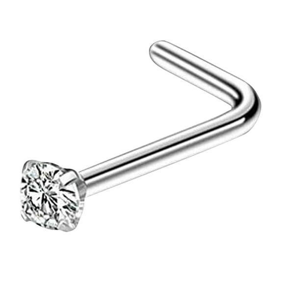 QIQUWOHUL Stainless Steel Nose Rings Hoop Studs Body Piercing Jewelry Nose Ring Hoop For Women,Nostril Piercing Jewelry