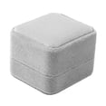 thumbnail image 1 of QIQUWOHUL Velvet Jewelry Box Plush Ring Box Bracelet Necklace Box Jewelry Box Luxury Red Warm Beige Fresh Green And Elegant Grey Flannel Jewelry Box High End Plush, 1 of 6