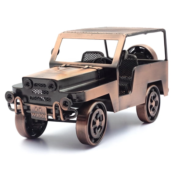 QIRLOEU Unique Classic Car Gifts for Men, Cool Birthday Gift Ideas, Vintage Car Decor for Home, Office, Man Cave, Garage, Hand-Welded Metal Model Car Ornaments A101