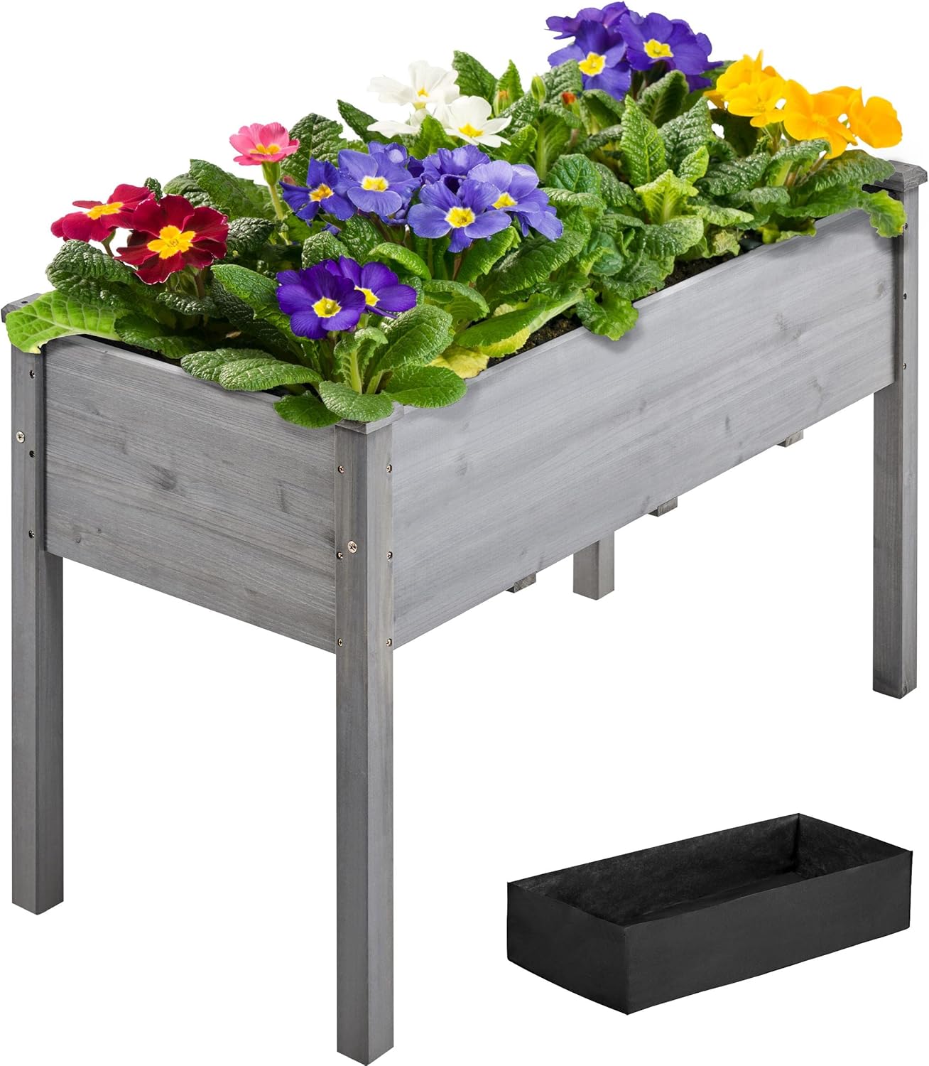 QISHENSHUI 1pc Raised Garden Bed Outdoor with Legs Horticulture ...