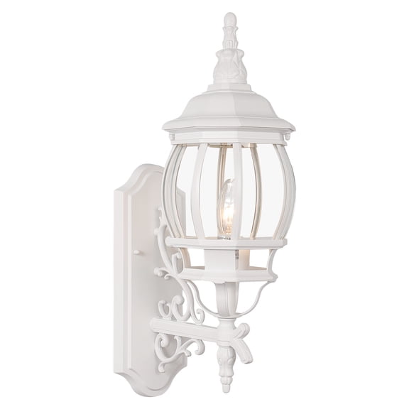 QISHENSHUI Outdoor Wall Light Porch Fixtures – Waterproof Exterior Wall Lantern Sconce for Patio, Deck, Entryway & Front Door Outdoor Lighting, White