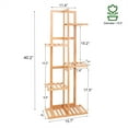 thumbnail image 1 of QISHENSHUI Plant Stand a Multiple Tiered Corner Shelf Designed as a Tall Flower Pot Holder Perfect for Indoor Patio and Garden Spaces to Showcase Greenery with Organized and Stylish Display 6 Tier, 1 of 14