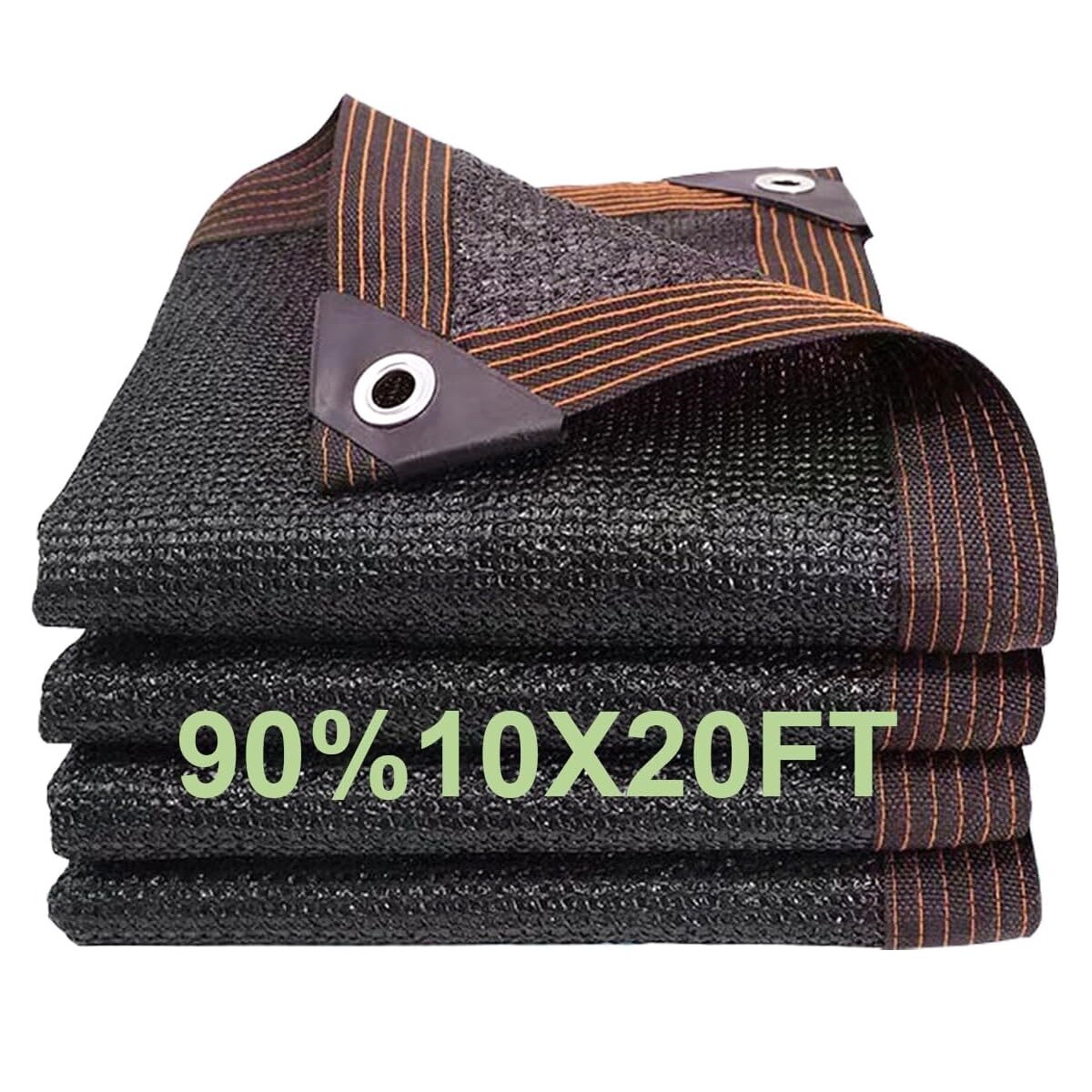 QISHENSHUI Premium-Grade 90% Sun Shade Cloth Net Outdoor Patio Plant ...