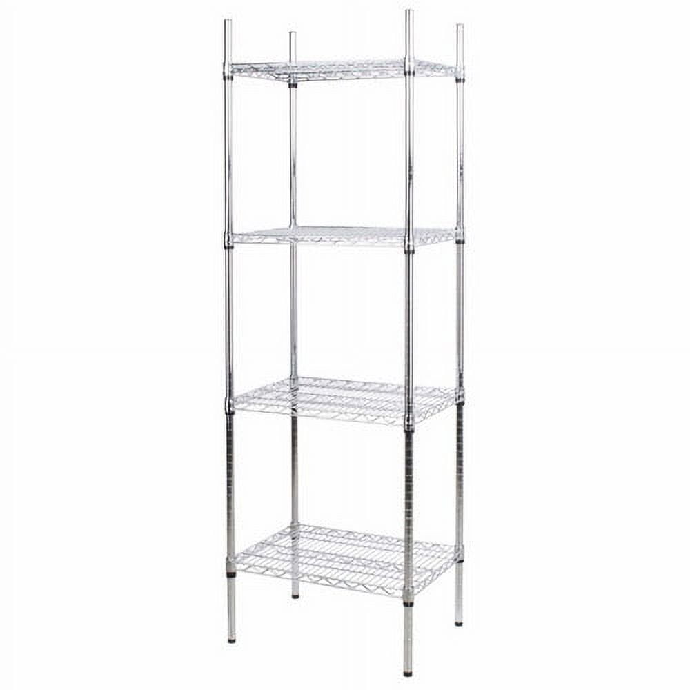 QISHIERDISHA Chrome 4-Shelf Kit with 74