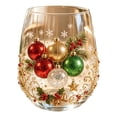 thumbnail image 1 of QISIWOLE 2D Christmas Glass Art Cup, Stemless Wine Glasses with Santa Snowman Reindeer Tree, Drinking Glasses for Coffee Cocktails Whiskey Soda, Xmas Home Bar Holiday Decor, Unique Christmas Gift, 1 of 8