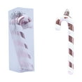 thumbnail image 1 of QISIWOLE 4 Pcs Christmas Candy Cane Ornaments, Glitter Twisted Plastic Candy Cane Cute Bowknot Design with Strings for Christmas Tree Hanging Ornaments (Pink), 1 of 8