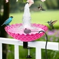 thumbnail image 1 of QISIWOLE Bird Bath Deck Mounted Bowl with fountain, 6.9 Inch Metal Bird Baths with Adjustable Sturdy Metal Clamp for Deck Railing Balcony Bird Feeder for Garden Yard and Lawn Decoration, 1 of 5