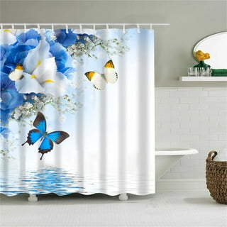 Zoomie Kids Ganley Ornate Fish Decor Single Shower Curtain