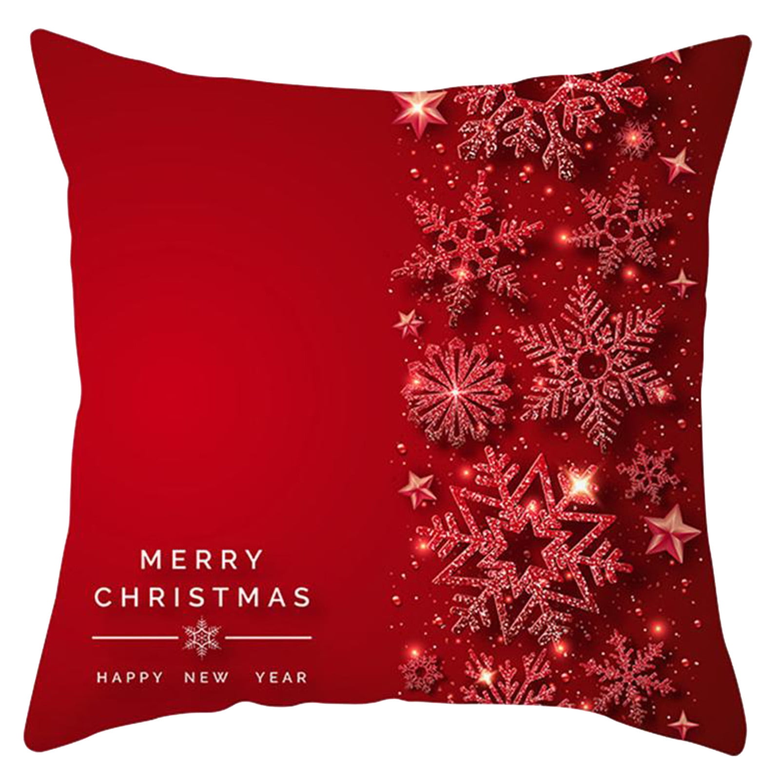 QISIWOLE Christmas Pillow Covers 18x18 Inch Farmhouse Pillow Covers