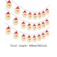 thumbnail image 1 of QISIWOLE Christmas Santa LED String Lights, 21ft Plastic Cord with Santa Face Bulbs and USB Plug, Warm Ambiance Glow for Tree Mantel Window Party, 21ft, 1 of 6