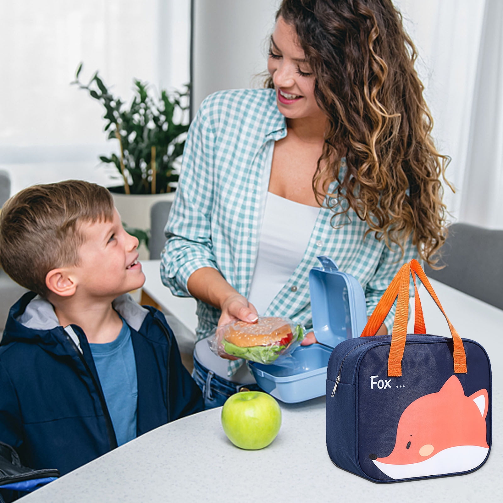 Insulated Lunch Bags for Children Kids Lunch Tote Bag for Boys and Girls  with Adjustable Shoulder