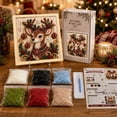 thumbnail image 1 of QISIWOLE DIY Christmas Reindeer Punch Needle Kit for Adults & Beginner, 7.8x7.8in DIY Fabric Poke Art Kit, Punch Needle Kits with All Supplies for Women Mom, Home Party Decor, Gift for Crafts Lovers, 1 of 6