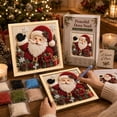 thumbnail image 1 of QISIWOLE DIY Christmas Santa Punch Needle Kit for Adults & Beginner, 7.8x7.8in DIY Fabric Poke Art Kit, Punch Needle Kits with All Supplies for Women Mom, Home Party Decor, Gift for Crafts Lovers, 1 of 6