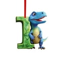 thumbnail image 1 of QISIWOLE Dinosaur Christmas Ornaments, 26 Letter Cartoon Pendant, Dinosaur Xmas Tree Decorations Acrylic Dino Figures Hanging Gift, Christmas Tree Topper Ornaments for Christmas Tree Home Decor, I, 1 of 2