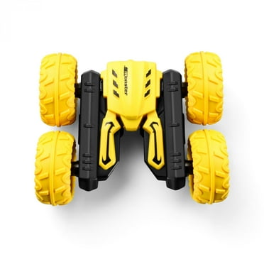 QISIWOLE Double Sided Stunt Car Remote Control Toy Car Flip Drift Car Sound And Light Music Dance Electric